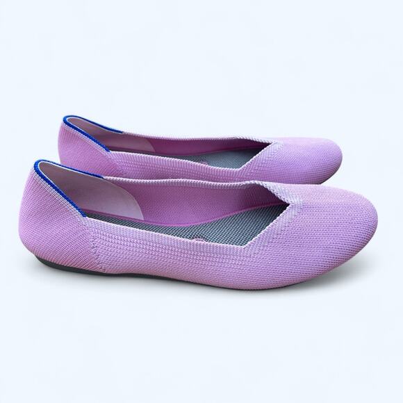 Rothy's The Flat Round Toe Ballet Flat Begonia Pink size 8.5 M Retired Color - Picture 1 of 9